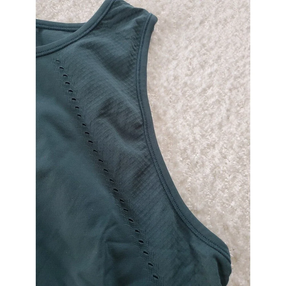 Athleta LG Women's Sleeveless Split Back Tank Top Teal